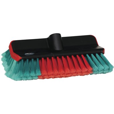 Vikan Transport Corner Brush with Water Throughput - Black - 280mm