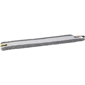 Vikan Microfibre Dry24 - Microfibre Flat Mop - Gray - 60cm - Velcro