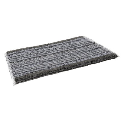 Vikan Microfibre Damp Dry 31 - Microfibre Flat Mop - Gray - 25cm - Velcro