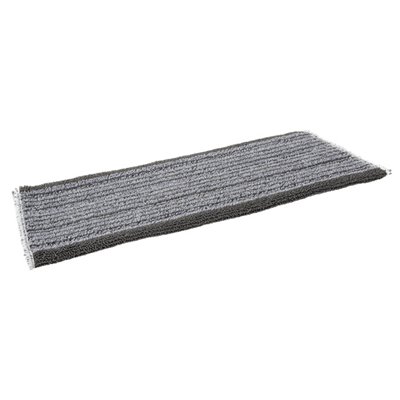 Vikan Microfibre Damp Dry 31 - Microfibre Flat Mop - Gray - 40cm - Velcro