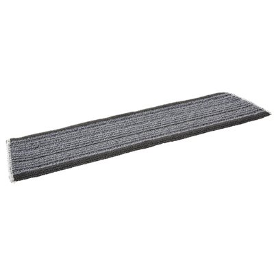 Vikan Microfibre Damp Dry 31 - Microfibre Flat Mop - Gray - 60cm - Velcro