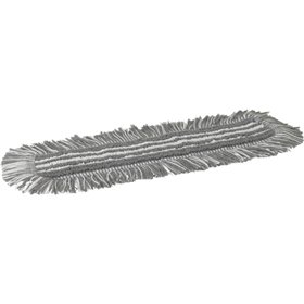 Vikan Microfibre Damp48 - Heavy Duty Microfibre Flat Mop - Gray - Pocket - 400mm