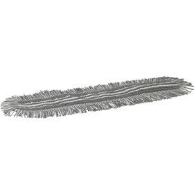 Vikan Microfibre Damp48 - Heavy Duty Microfibre Flat Mop - Gray - Velcro - 600mm