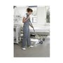 Vikan Microfiber Damp42 - Microfiber Flat Mop - Dark Gray - Velcro - 400mm