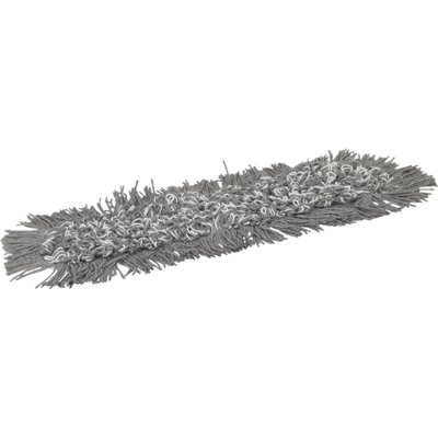 Vikan Microfibre Damp43 - Microfibre Flat Mop - Gray - Velcro - 400mm