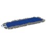 Vikan Microfibre Damp 43 - Microvezel Vlakmop Grijs - Klittenband - 400mm - Blauwe achterkant