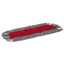 Vikan Microfibre Damp43 - Microfibre Flat Mop - Gray - Velcro - 400mm - Red back