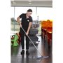 Vikan Microfibre Damp43 - Microfibre Flat Mop - Gray - Velcro - 400mm - Red back