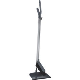 Vikan Microfibre Combination Set Dustpan with Sweeper - Long Handle - Dark Gray - 900mm