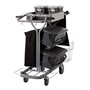 Vikan Microfibre Work Trolley CompactPlus for Microfibre Cleaning - Gray - 40cm