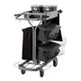 Vikan Microfibre Work Trolley CompactPlus for Microfibre Cleaning - Gray - 40cm