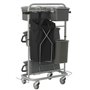 Vikan Microfibre Work Trolley Slimliner for Microfibre Cleaning - Gray - 40cm