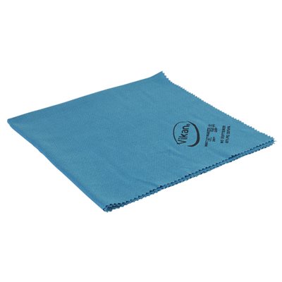 Vikan Microfibre Lustre 40 Microfiber Cloth - Blue - 400x400mm