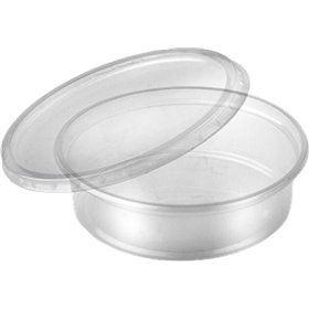 Garosa Disposable Sauce Cup,4 Sizes 50Pcs Disposable Plastic Clear