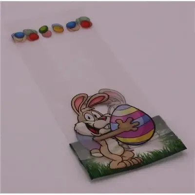 Block bottom bags With Easter Bunny Imprint 160+80x360mm -Horecavoordeel.com-