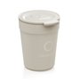 Herbruikbare bekers Circulcup 300 ml, PP Ø 8 x 10 cm beige graphite "Circulware" -Horecavoordeel.com-