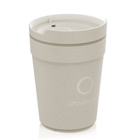 Herbruikbare Bekers Circulcup 200ml PP Ø 8 x 7,1cm Beige Graphite "Circulware" -Horecavoordeel.com-