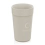 Herbruikbare Bekers Circulcup 400ml PP Ø 8 x 14,1cm Beige Graphite "Circulware" -Horecavoordeel.com-