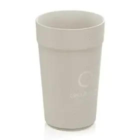 Reusable Cups Circulcup 400ml PP Ø 8 x 14.1cm Beige Graphite "Circulware" -Horecavoordeel.com-