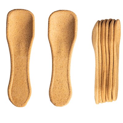 Edible Ice Cream Scoops Kulero approx. 9cm Brown Classic Flavor -Horecavoordeel.com-