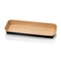 Kraft Sushi Tray Brown/Black 221x91x24mm + PET Lids -Horecavoordeel.com-