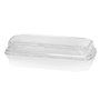 Kraft Sushi Tray Bruin/Zwart 221x91x24mm + PET Deksels -Horecavoordeel.com-