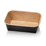 Kraft Bakjes 750ml Bruin/Zwart 168 Serie Rechthoek 168 x 118 x 58mm -Horecavoordeel.com-