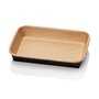 Kraft Bakjes 500ml Bruin/Zwart 168 Serie Rechthoek 168 x 118 x 38mm -Horecavoordeel.com-