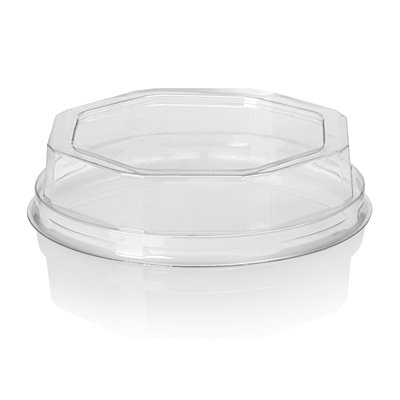 Lid octagonal Apet Transparent