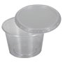 Sauce cup 100cc Round P-4 Transparent Including Lid 