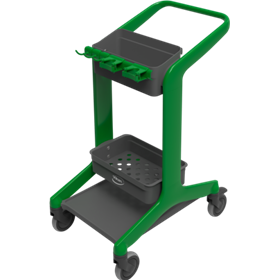 Vikan Hygo Mobile Cleaning Station Unassembled 780mm Green