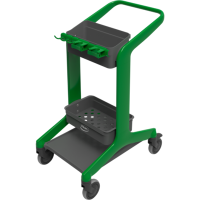 Vikan Hygo Mobile Cleaning Station Unassembled 780mm Green