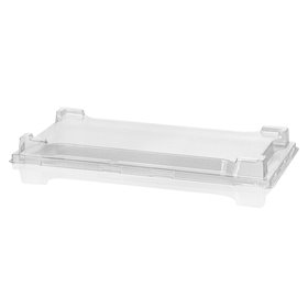 Deksels voor Tapas Schalen RPET Glashelder 250x120x18mm -Horecavoordeel.com-