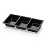 Tapas Bowls 3-compartment RPET Black 250x120x30mm -Horecavoordeel.com-