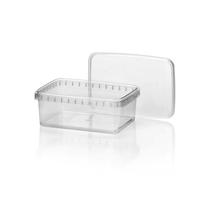 Lids for Sealable Injection Molding Containers 1600cc PP Transparent 192 x 129mm