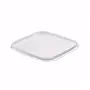 Deksels voor Verzegelbare Ringlock Bekers 790cc Vierkant PP Transparant 128 x 128mm -Horecavoordeel.com-