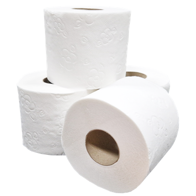 Toiletpapier Traditioneel Super Tissue 2 laags 400 vel Verpakking 10 x 4 rollen