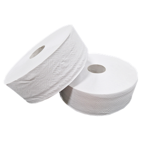 Toiletpapier Maxi Jumbo Recycled Tissue 2 laags 380 meter Verpakking 6 rollen