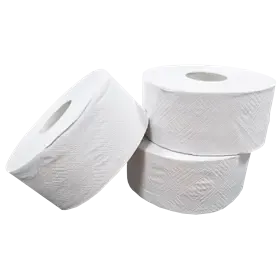 Toiletpapier Mini Jumbo Recycled Tissue 2 laags 180 meter Verpakking 12 rollen