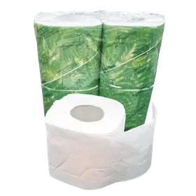 Toiletpapier met Banderol EU Ecolabel 100% Cellulose 2 laags 180 vel Verpakking 24 x 4 rollen