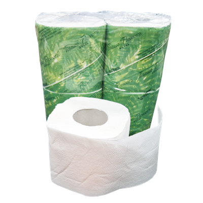 Toiletpapier met Banderol EU Ecolabel 100% Cellulose 2 laags 180 vel Verpakking 24 x 4 rollen