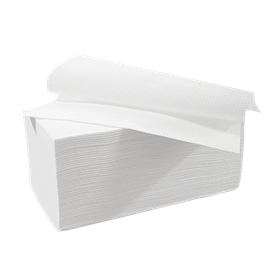 Handdoeken Interfold W Vouw 100% Cellulose 2 laags 32 x 22 cm Verpakking 20 x 160 doeken -Horecavoordeel.com-