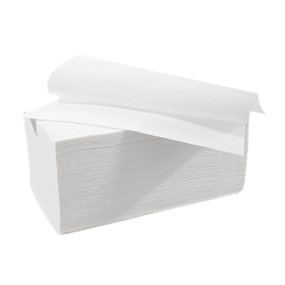 Handdoeken Interfold W Vouw 100% Cellulose 2 laags 32 x 22 cm Verpakking 20 x 160 doeken -Horecavoordeel.com-