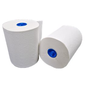 Handdoekrol Mini Matic 100% Cellulose 2 laags 18,2 cm Verpakking 6 x 115 meter -Horecavoordeel.com-