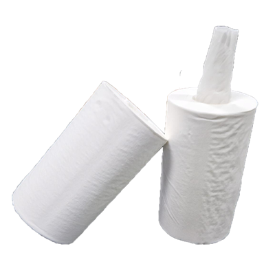 Handdoekrol Mini Coreless 100% Cellulose Glad 1 laags 20 cm Verpakking 12 x 120 meter -Horecavoordeel.com-