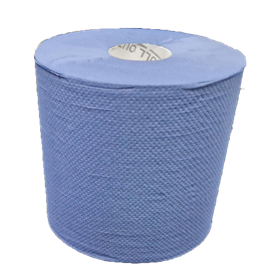 Handdoekrol Midi Centerfeed EU Ecolabel Recycled Blauw 1 laags 19 cm Verpakking 6 rollen -Horecavoordeel.com-