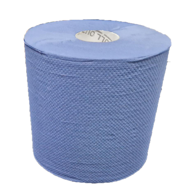 Handdoekrol Midi Centerfeed EU Ecolabel Recycled Blauw 1 laags 19 cm Verpakking 6 rollen 