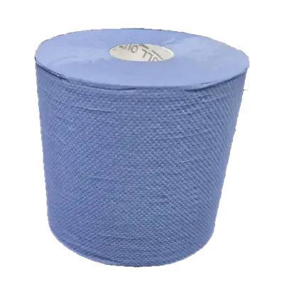 Handdoekrol Midi Centerfeed EU Ecolabel Recycled Blauw 1 laags 19 cm Verpakking 6 rollen 