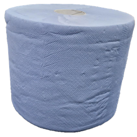 Industriepapier Verlijmd 100% Cellulose Blauw 2 laags 24 cm Verpakking 2 x 300 meter -Horecavoordeel.com-