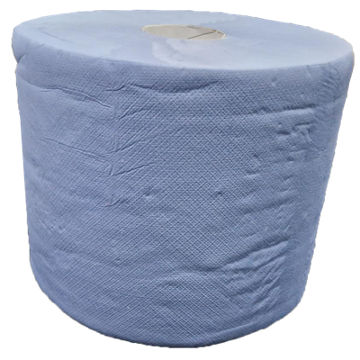 Industriepapier Verlijmd 100% Cellulose Blauw 2 laags 24 cm Verpakking 2 x 300 meter -Horecavoordeel.com-